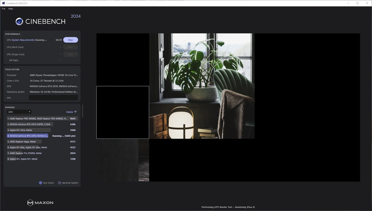 Проверка возможностей компьютера - CineBench 2024.0.0 — изображение 3