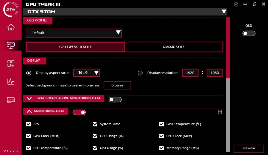 ASUS GPU Tweak III 1.7.2.3 — изображение 3