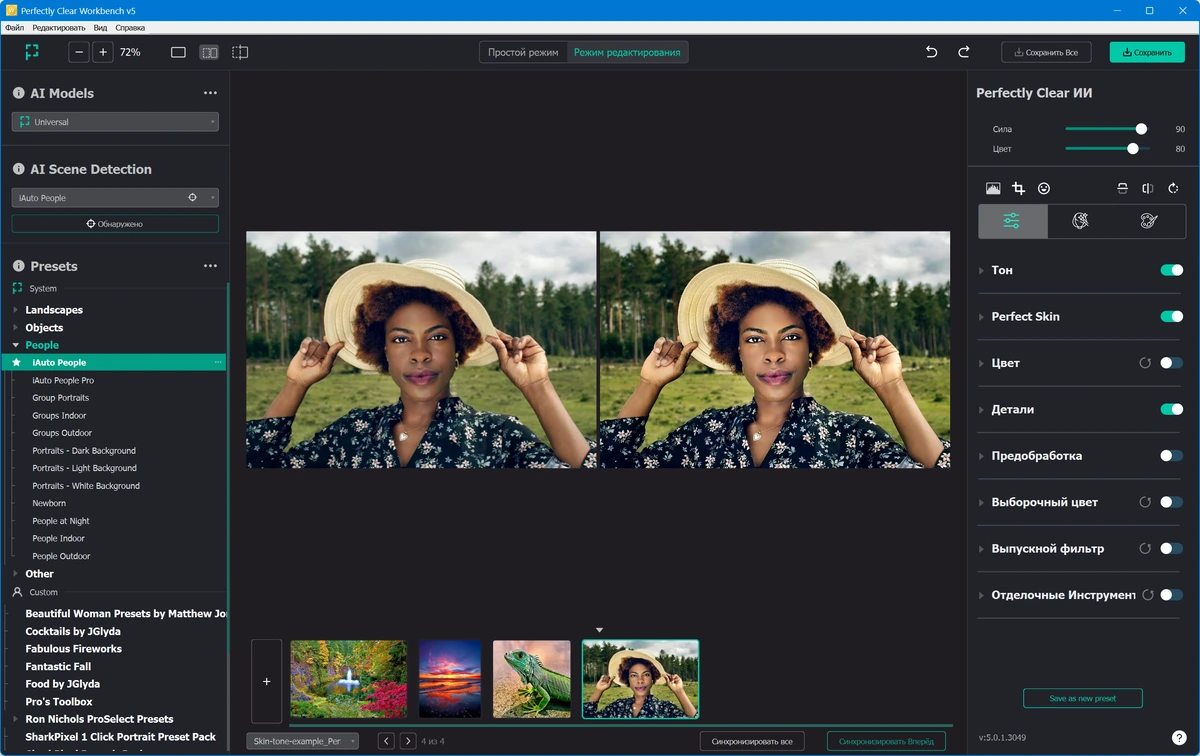 Perfectly Clear WorkBench быстрая коррекция фото 5.0.1.3049 + AddonsPack — изображение 3