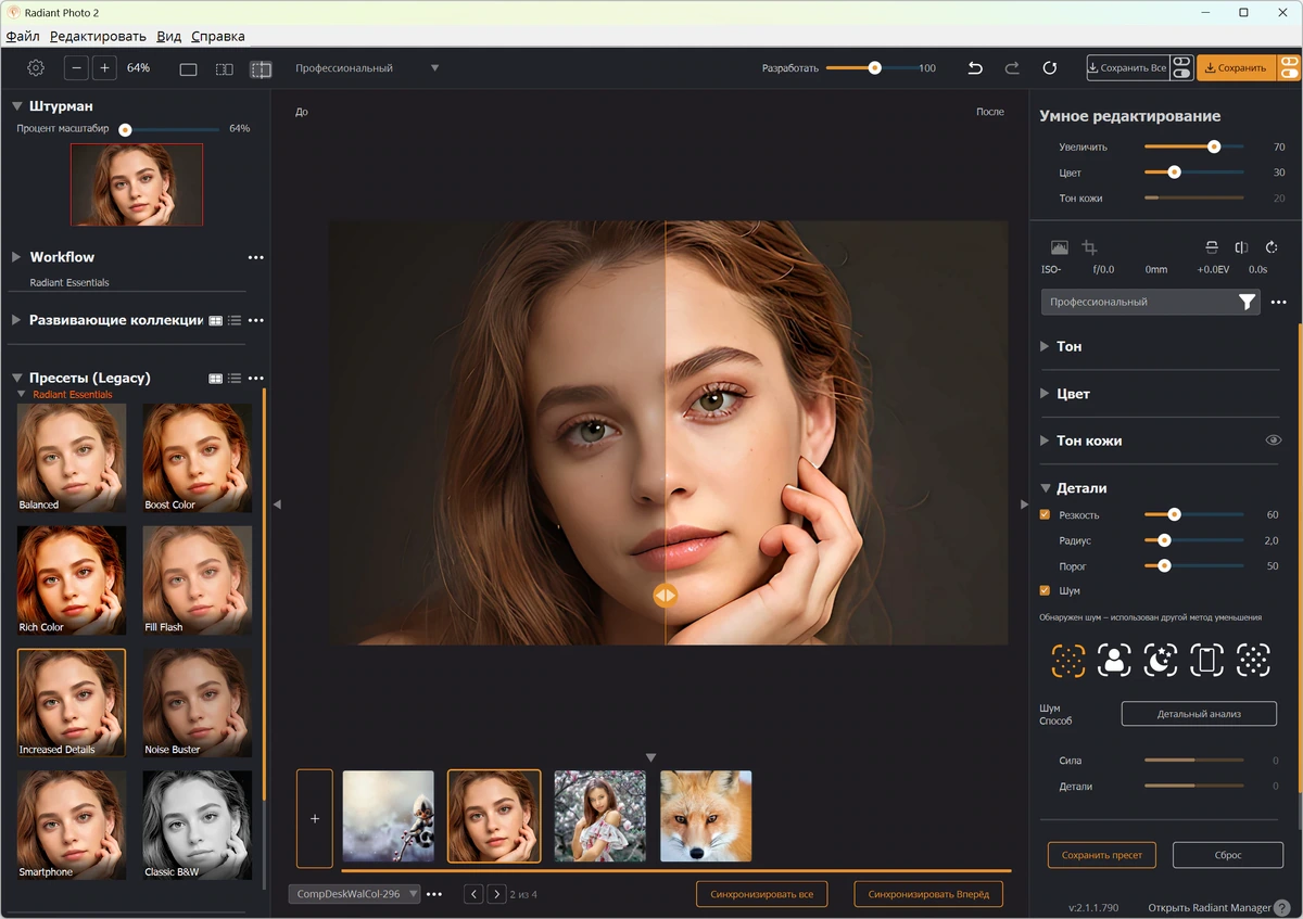 Radiant Photo 2.1.1.790 + Addons Pack — изображение 3