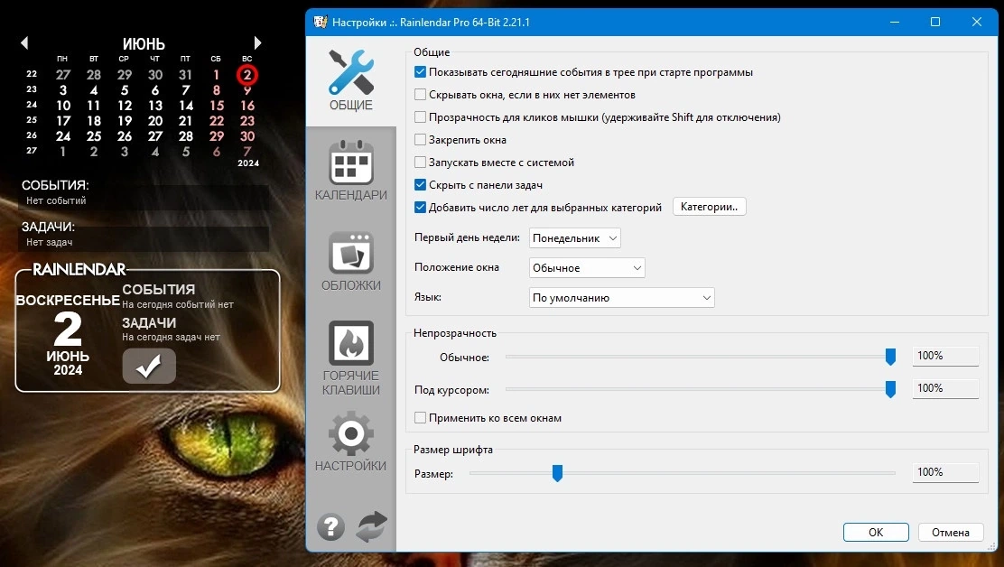 Rainlendar Pro 2.21.1 Build 178 — изображение 3