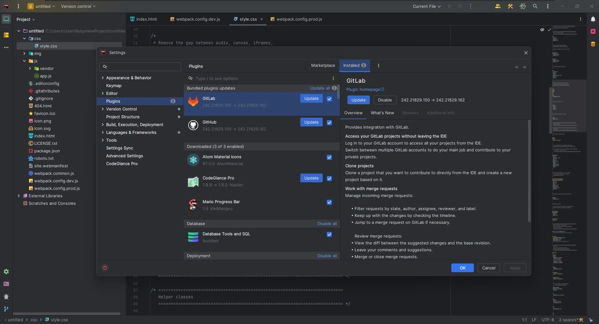 Разработка для языка Ruby и веб-фреймворка Rails JetBrains RubyMine 2025.2.3 (x64-arm64) by Sitego — изображение 3