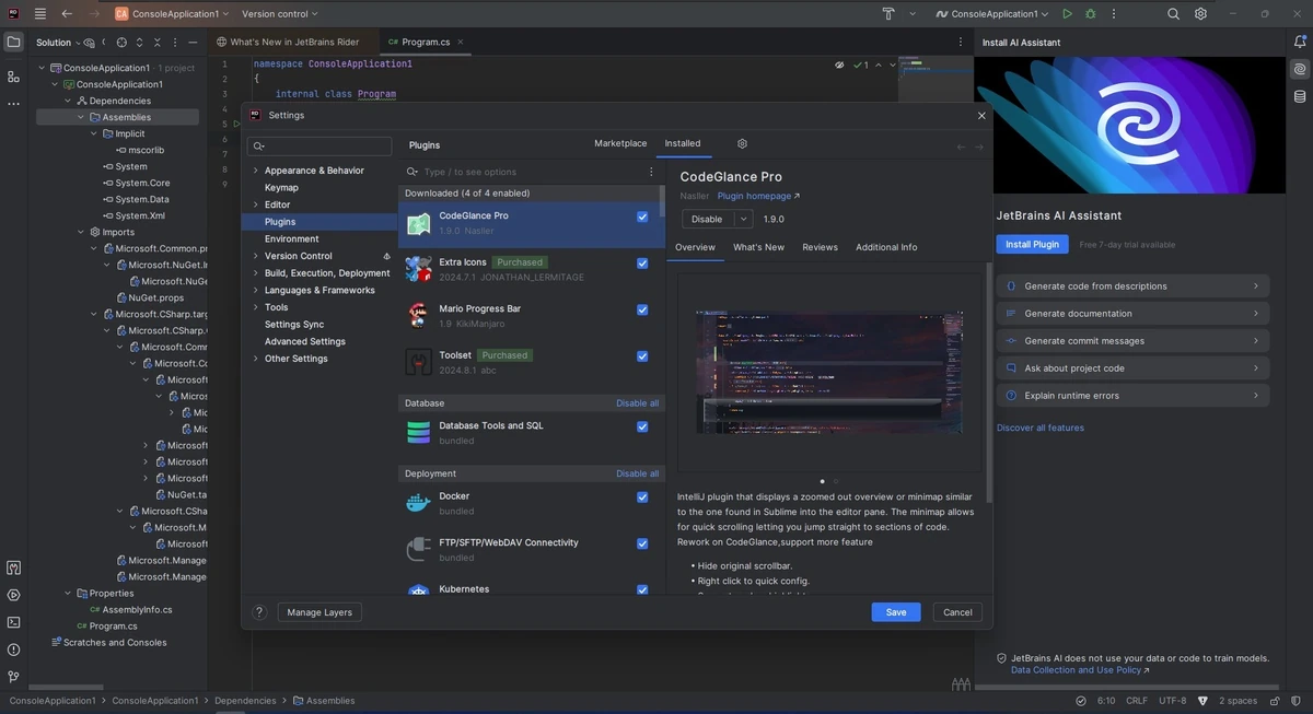 Разработка приложений JetBrains Rider 2024.2.5 Repack by Sitego — изображение 3