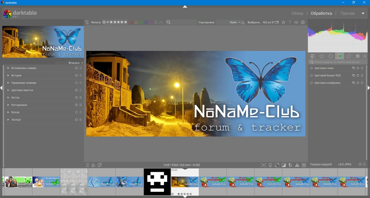 Редактор фото Darktable 4.4.1 — изображение 3