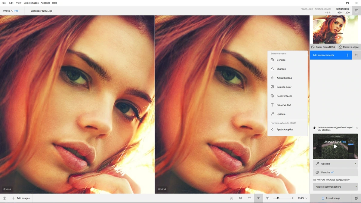Редактор фотоснимков Topaz Photo AI Pro 3.5.1 (x64) RC — изображение 3