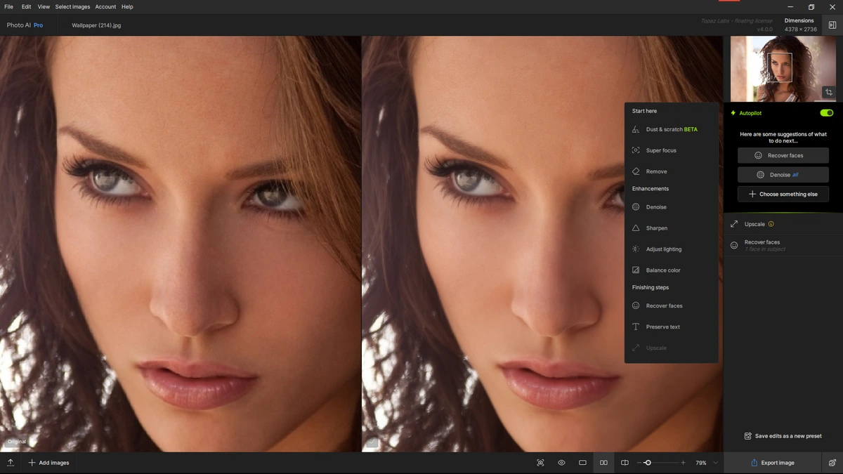 Редактор фотоснимков Topaz Photo AI Pro 4.0.0 by 7997 + Models — изображение 3