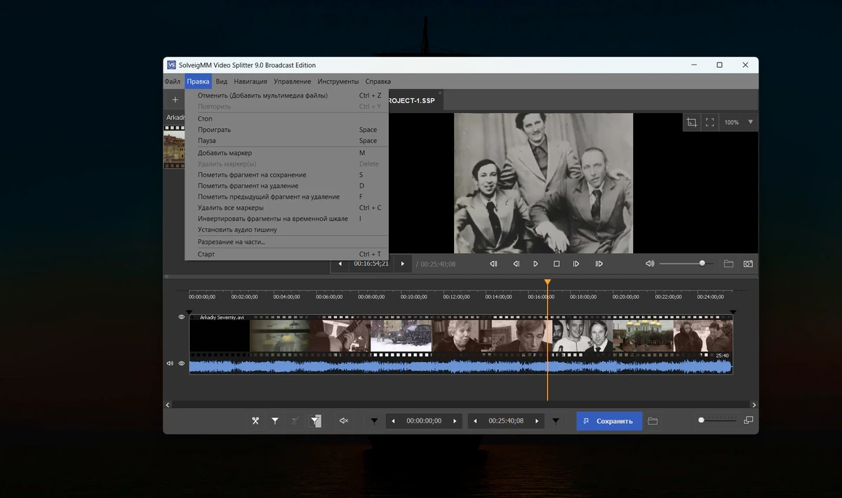 Редактор медиа файлов SolveigMM Video Splitter 9.0.2603.20 Broadcast Edition — изображение 3