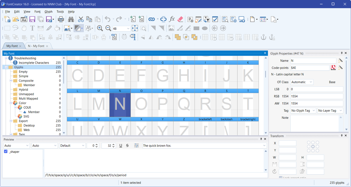 Редактор шрифтов High-Logic FontCreator 16.0.0.3068 — изображение 3