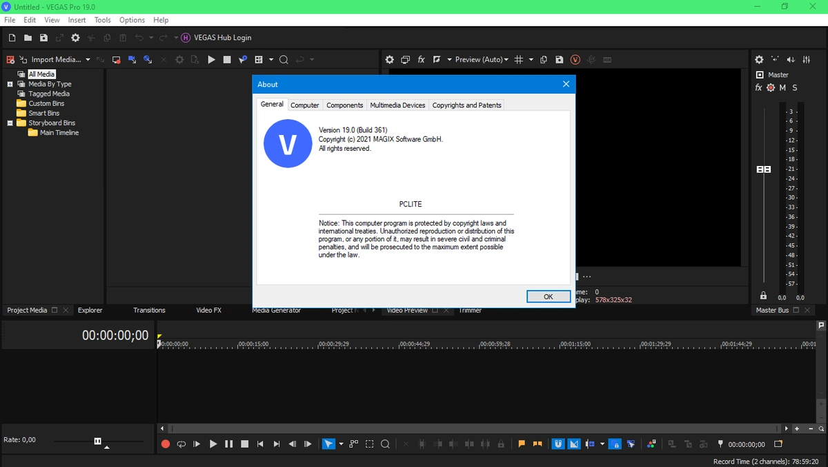Редактор видео и аудио потоков - MAGIX Vegas Pro 19.0 Build 361 RePack by KpoJIuK — изображение 3