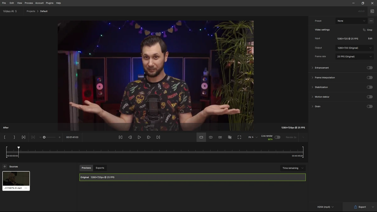 Редактор видео Topaz Video AI 5.3.0 — изображение 3