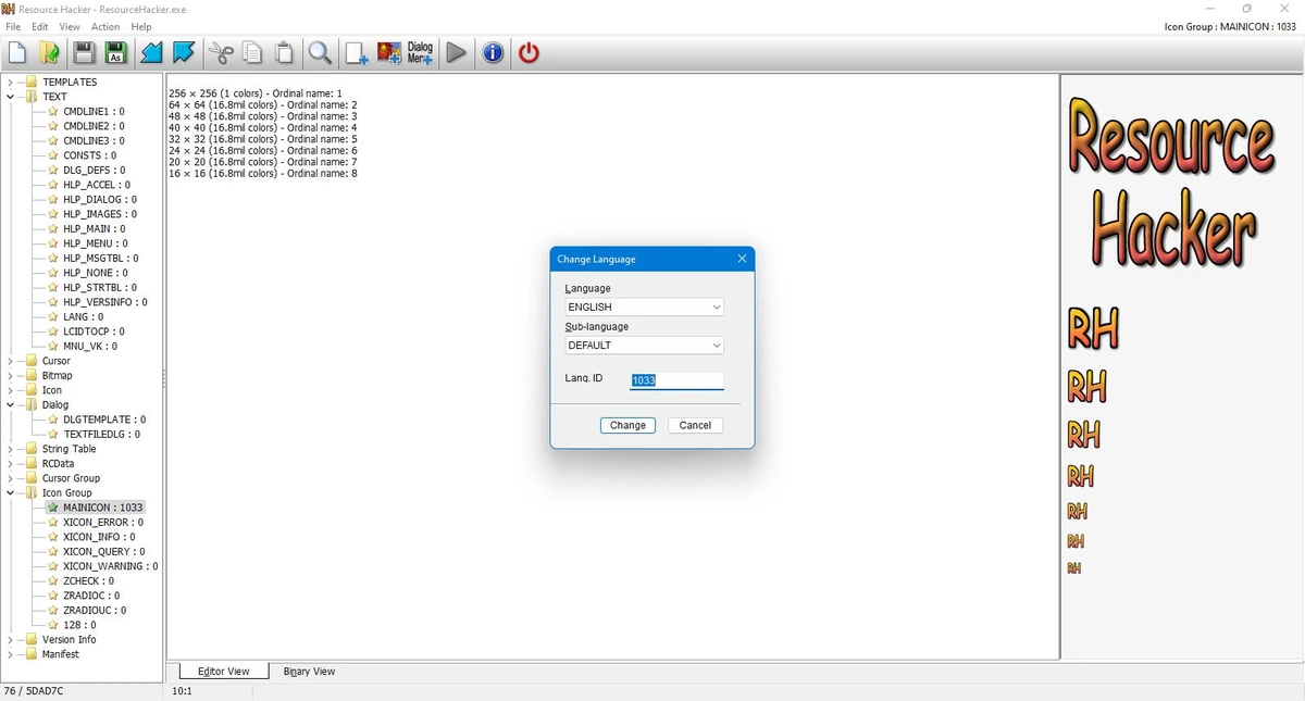 Resource Hacker 5.2.7.427 + Portable — изображение 3