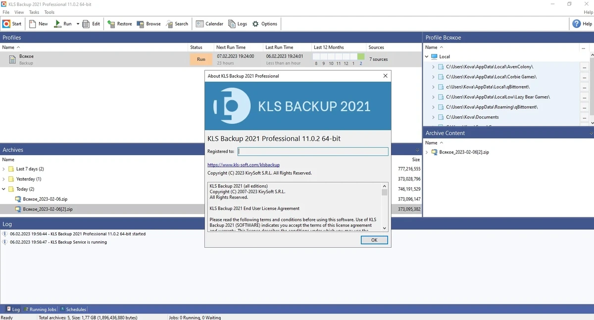 KLS Backup 2021 Professional 11.0.2.0 — изображение 3
