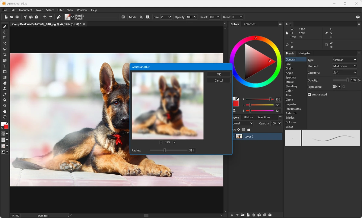 Рисование на изображениях Artweaver Plus 8.1.2.3675 — изображение 3