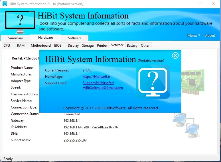 Сбор информации о ПК HiBit System Information 2.1.10 + Portable — изображение 3