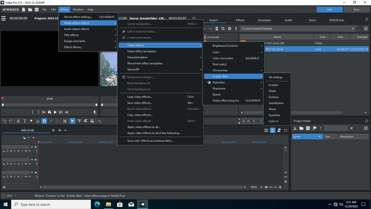 MAGIX Video Pro X15 21.0.1.205 (x64) — изображение 3