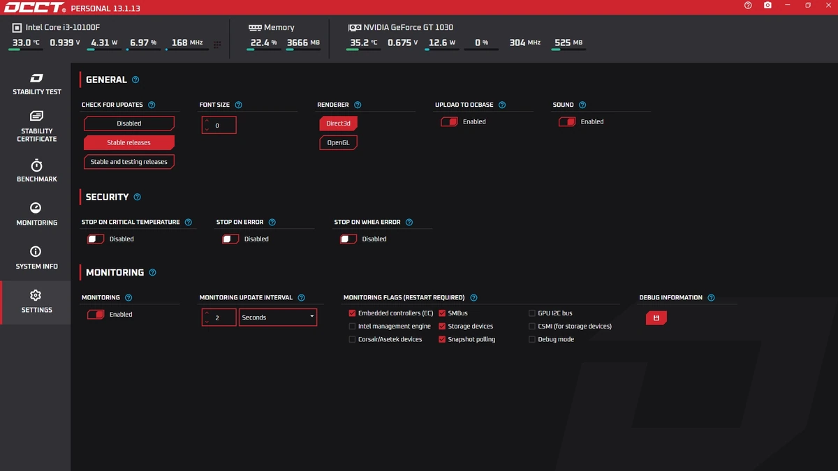 Синтетические тесты ПК OCCT 13.1.13 Portable — изображение 3