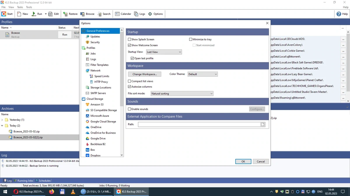 Система резервного копирования KLS Backup 2023 Professional 12.0.0.5 — изображение 3