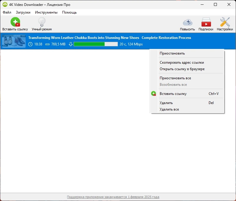 Скачивание 4K видео 4K Video Downloader 4.33.2.0164 by elchupacabra — изображение 3