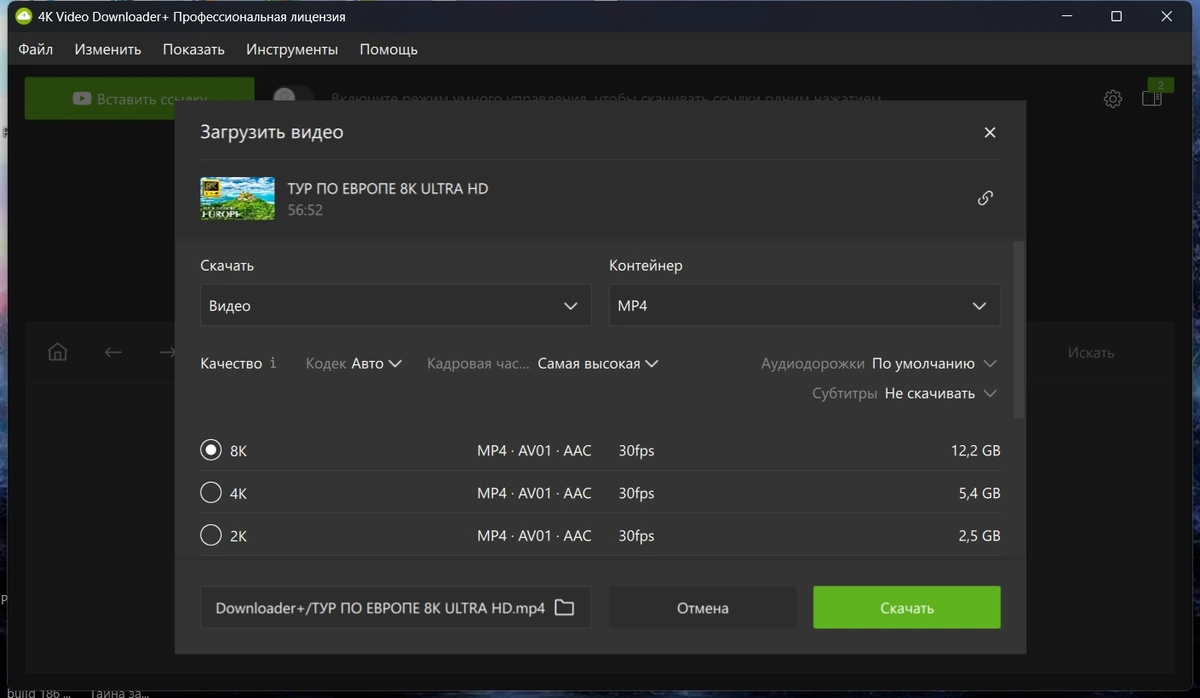 4K Video Downloader+ 26.0.8.0295 by KpoJIuK — изображение 3