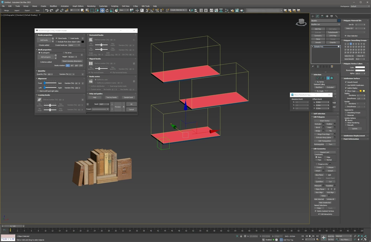 Скрипт для 3ds max Bookmanager modelplusmodel 2.4 — изображение 3