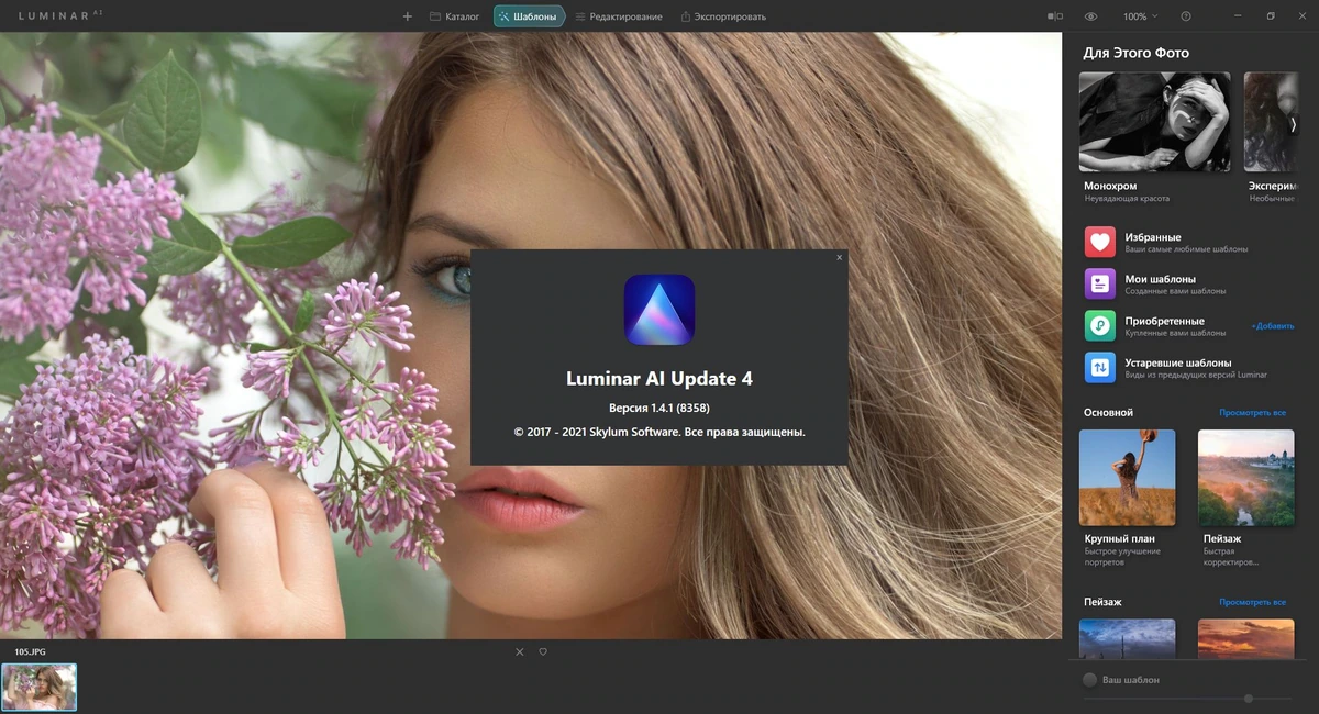 Skylum Luminar AI 1.4.1.8358 RePack (& Portable) by elchupacabra — изображение 3