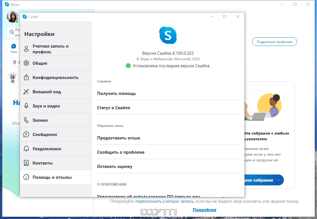 Skype 8.100.0.203 by KpoJIuK — изображение 3