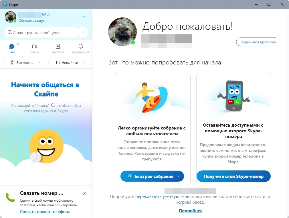 Общение в сети Skype 8.129.0.201 обычная и портативная версии by Diakov — изображение 3