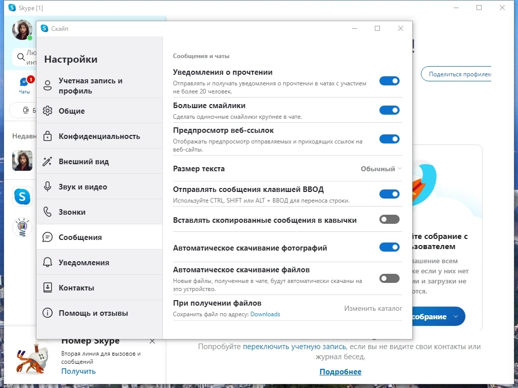 Skype портативная версия 8.109.0.209 RePack by KpoJIuK — изображение 3