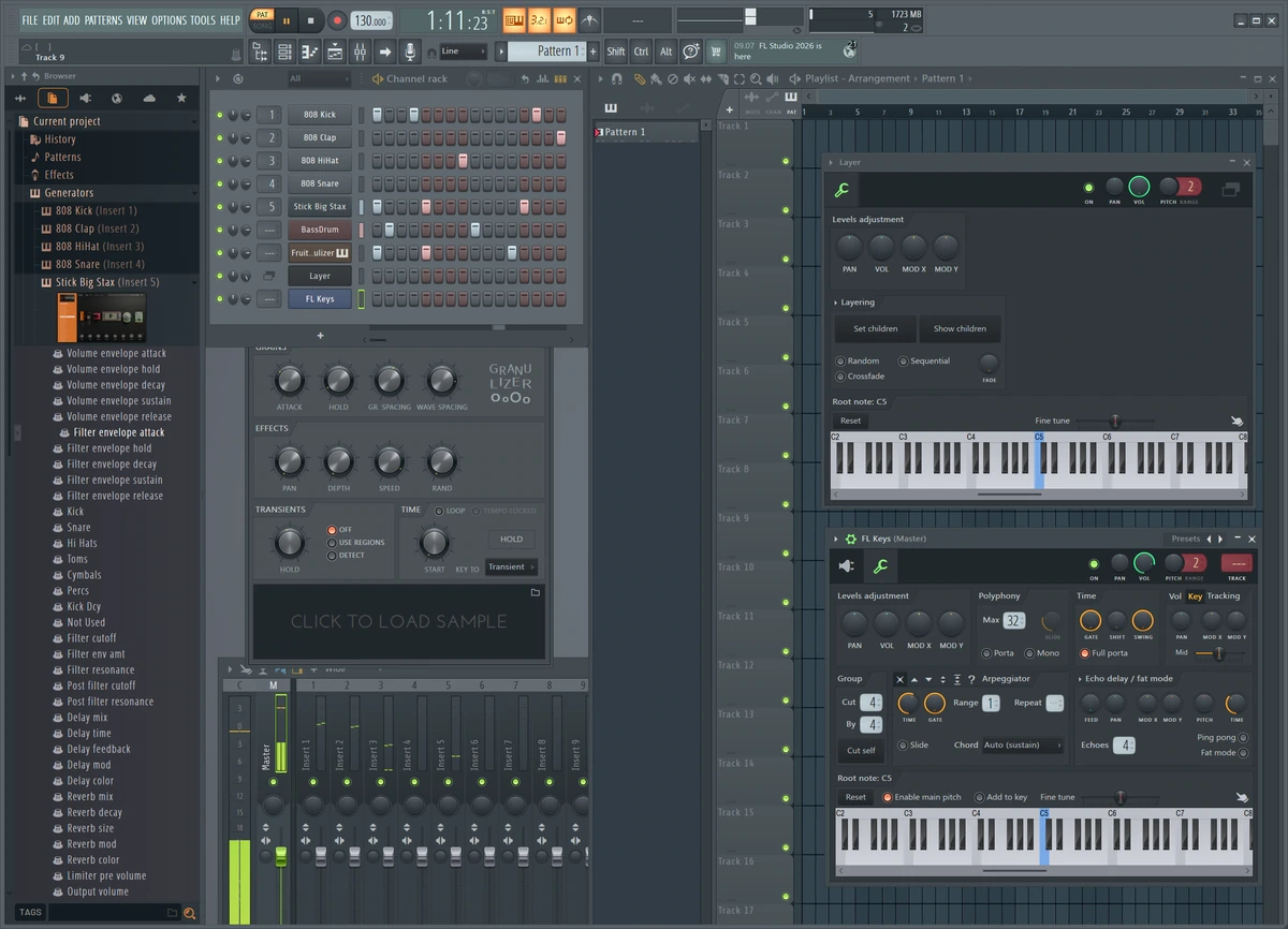 Создание музыкальных треков FL Studio Producer Edition 26.1.0.5530 All Plugins Edition & FLEX Pack by 7997 — изображение 3