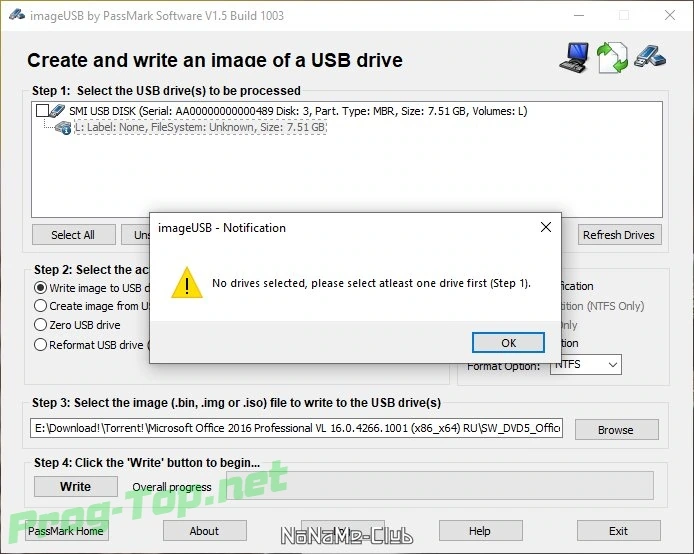 Создание образа из USB флешки - ImageUSB 1.5.1003 Portable — изображение 3