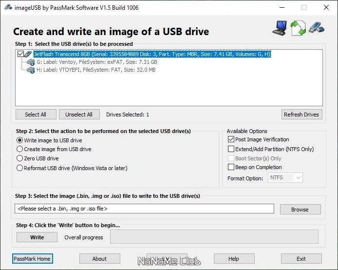 Создание образа USB-флешки - ImageUSB 1.5.1006 Portable — изображение 3