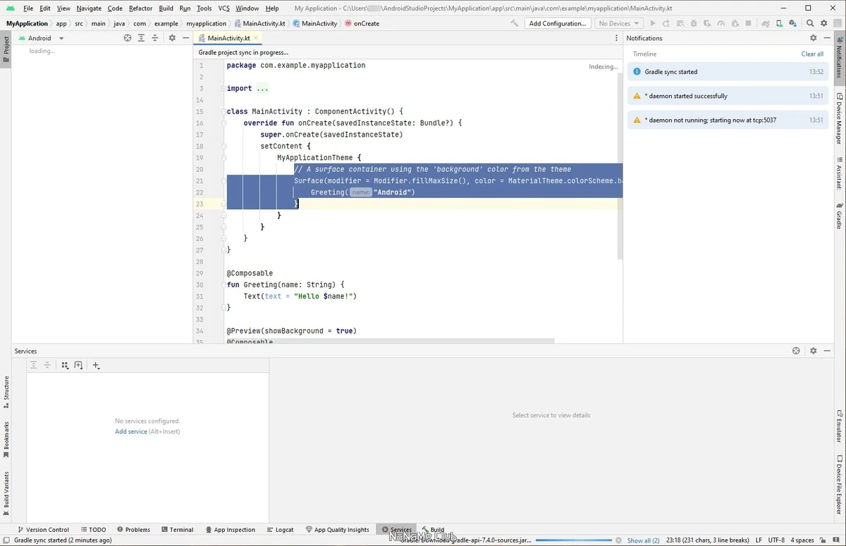 Создание приложений Андроид Android Studio Flamingo 2022.2.1 Patch 1 Build #AI-222.4459.24.2221.9971841 + Portable — изображение 3