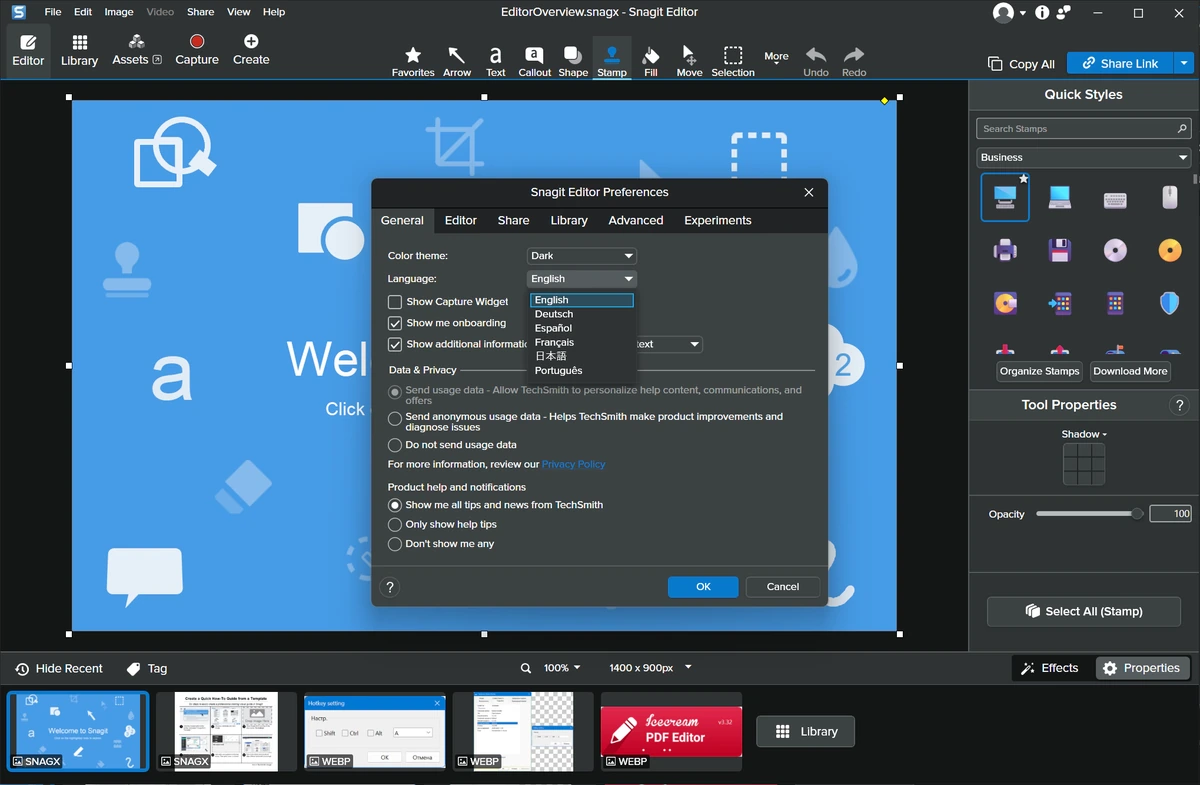 Создание снимков экрана TechSmith SnagIt 2026.3.1 Build 11825 — изображение 3