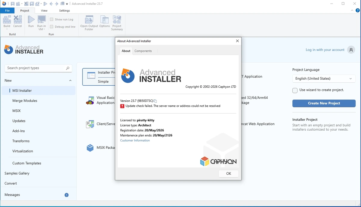Создание установочных MSI пакетов Advanced Installer 23.7 Architect by piratty-kitty — изображение 3
