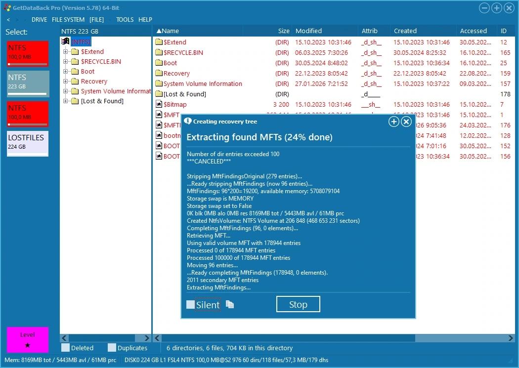 Спасение удаленных файлов GetDataBack Pro 5.78 — изображение 3
