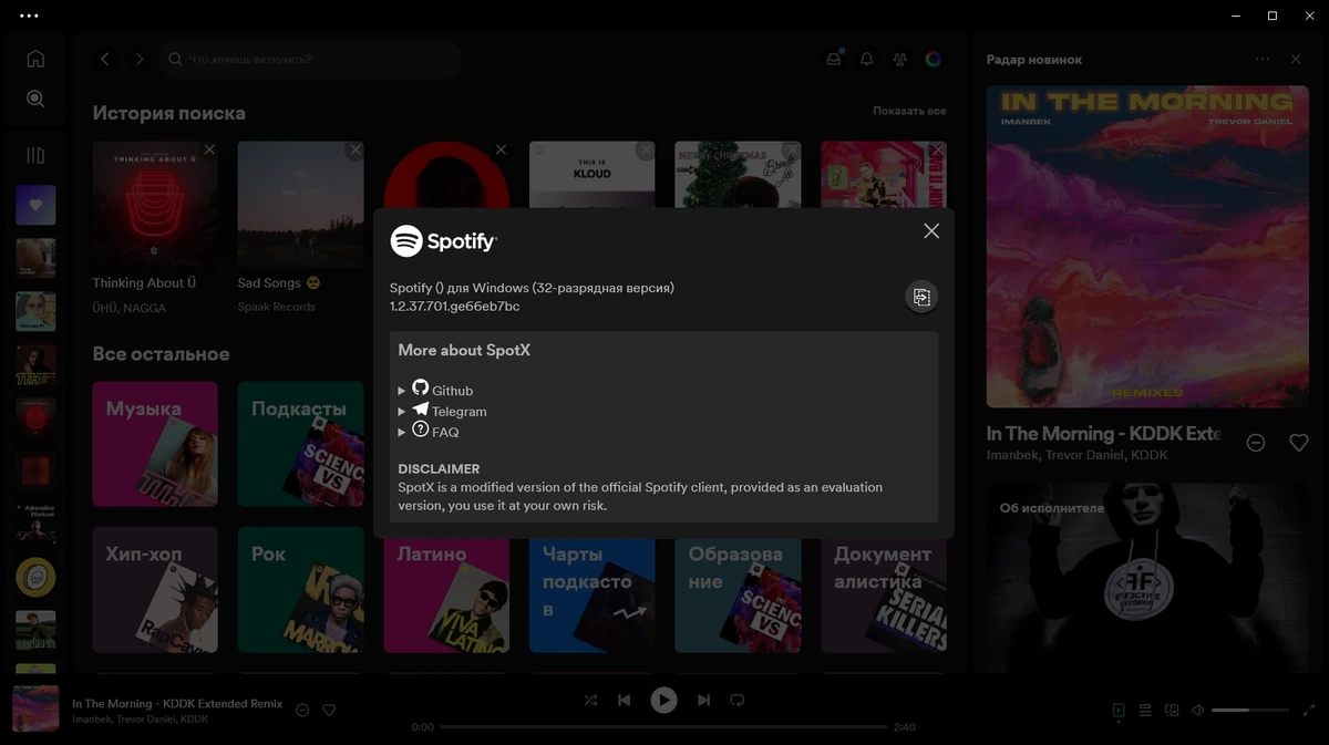 Spotify Web-Portable by DVLZ 2.2 — изображение 3