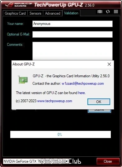 Технические характеристики видеокарты - GPU-Z 2.56.0 + ASUS_ROG Portable — изображение 3