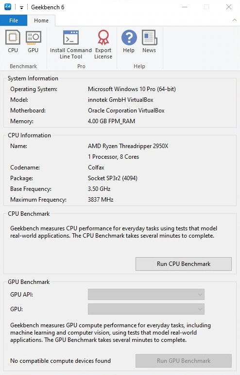 Тест производительности ПК Geekbench Pro 6.7.0 — изображение 3
