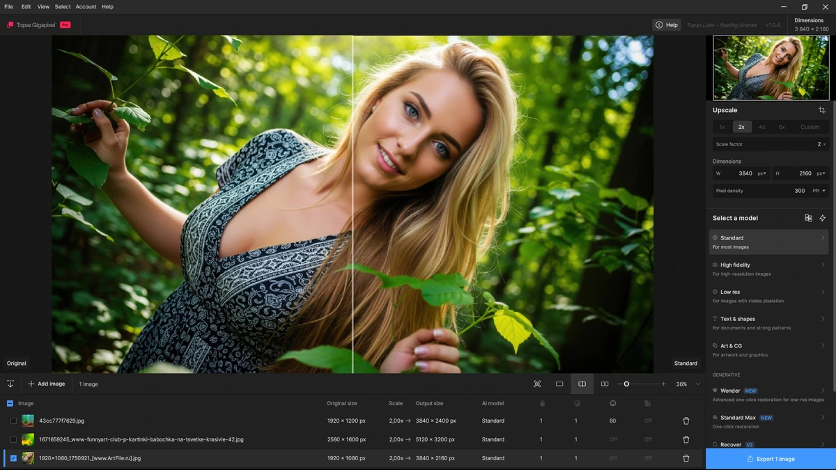 Topaz Gigapixel увеличение фото 1.0.4 by KpoJIuK — изображение 3