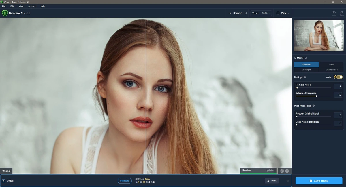Topaz DeNoise AI 3.2.0 RePack (& Portable) by TryRooM — изображение 3