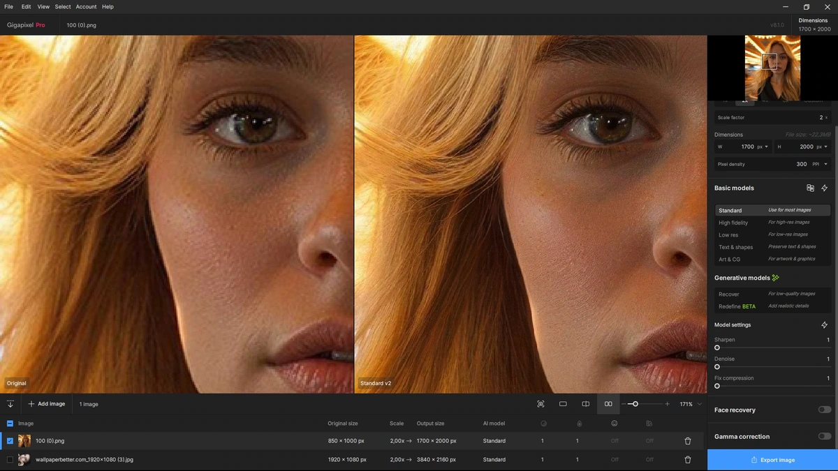 Увеличение изображений Topaz Gigapixel AI 8.1.0 RePack by KpoJIuK — изображение 3