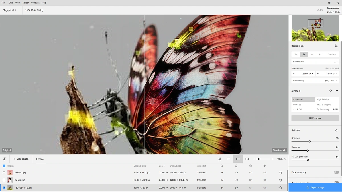 Масштабирование изображений Topaz Gigapixel AI 7.4.5 Beta (x64) Полная + Портативная версии by elchupacabra — изображение 3