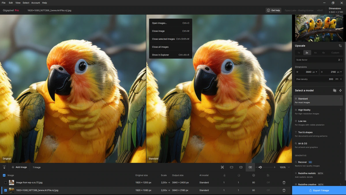 Topaz Gigapixel AI Pro 8.4.1 by KpoJIuK — изображение 3