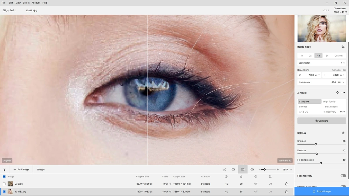 Topaz Gigapixel AI увеличение фото 7.4.3 Полная + Портативная версии by elchupacabra — изображение 3