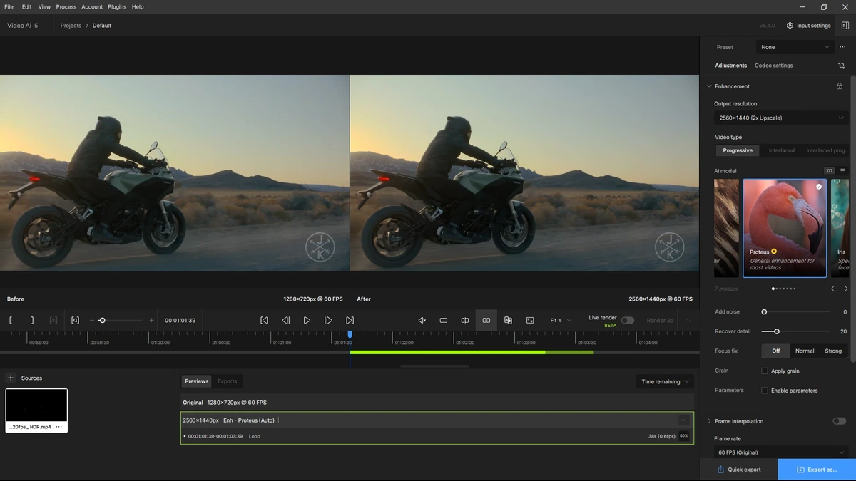 Видеоредактор Topaz Video AI 5.4.0 — изображение 3