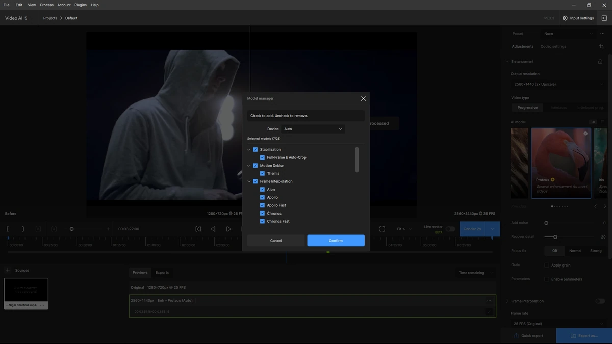 Видеоредактор Topaz Video AI 5.3.3 (x64) RePack by KpoJIuK — изображение 3