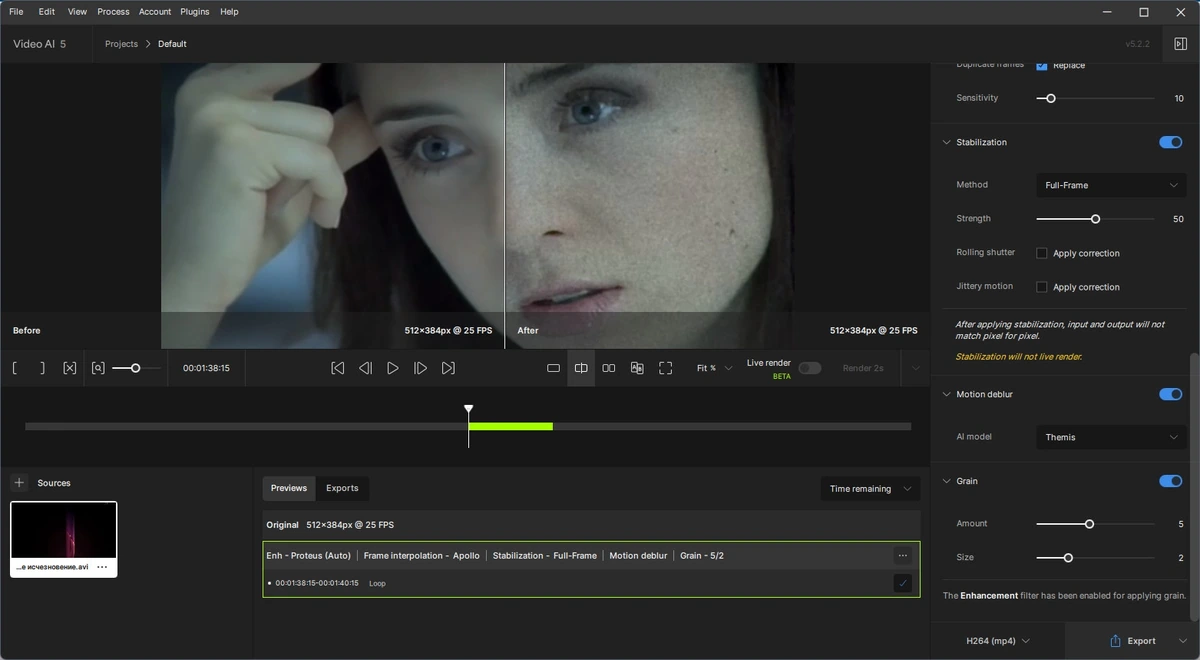 Topaz Video AI 5.2.2 (x64) Portable by 7997 — изображение 3