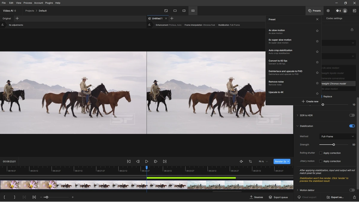 Видеоредактор Topaz Video AI 6.0.1 — изображение 3