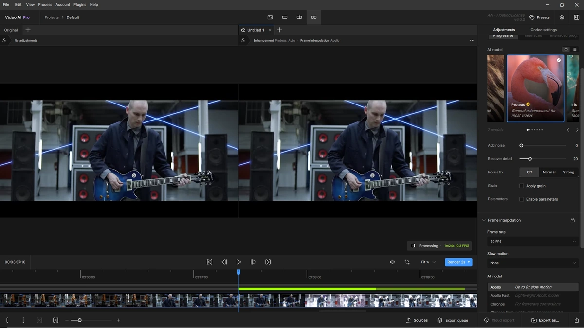 Редактор видео Topaz Video AI 6.0.3 — изображение 3