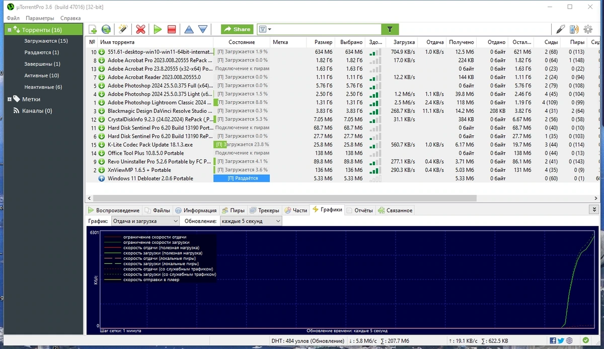 Торрент клиент - uTorrent Pro 3.6.0 Build 47016 Stable Полная + Портативная версии by Dodakaedr — изображение 3